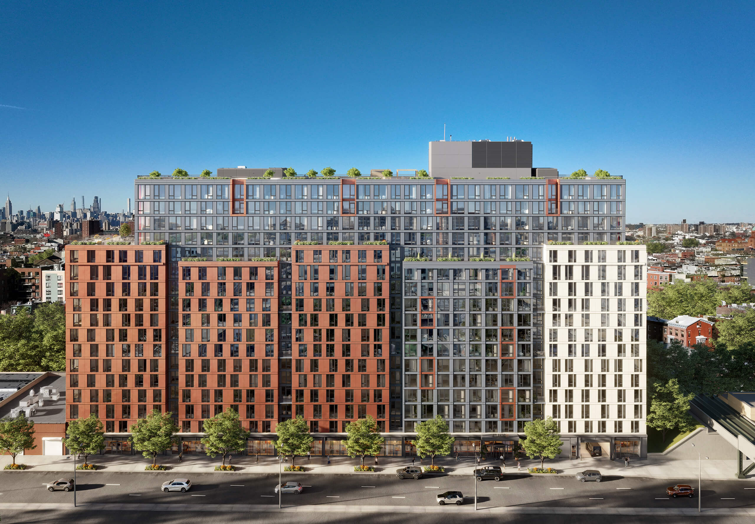 AtlanticBK new apartment building at 1057 Atlantic Avenue Bedford-Stuyvesant Brooklyn